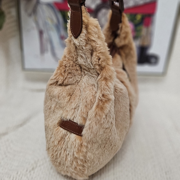 ✅️ SOLD ✅️ Authentic Vintage Longchamp Sac a Main Lune Fuorrere - Picture 10 of 12